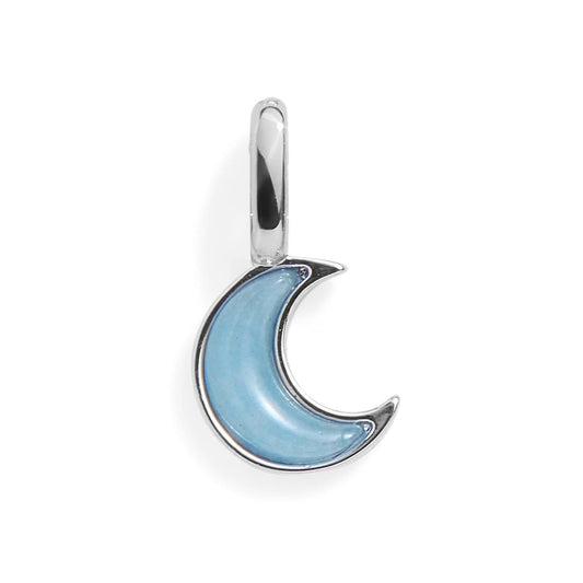 Charm de luna de aguamarina