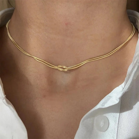 Mother & Daughter Eternal Bond Knot Necklaces