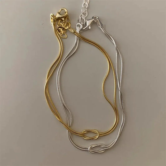 Mother & Daughter Eternal Bond Knot Necklaces