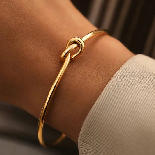Mother & Daughter Infinity Knot Bracelet Bangle