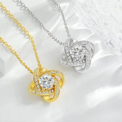 Mother Daughter Love Knot Necklace