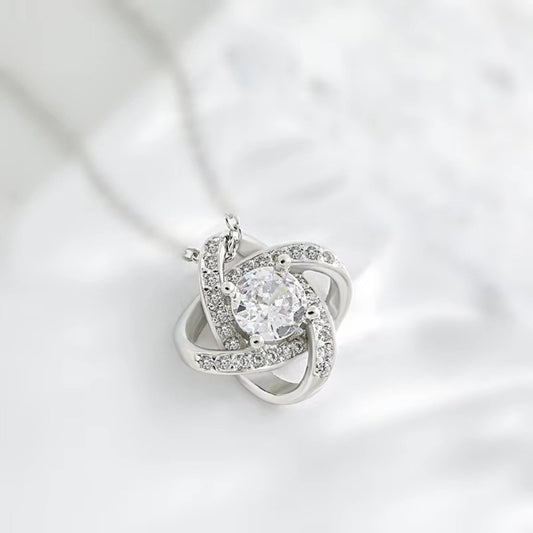 Mother Daughter Love Knot Necklace