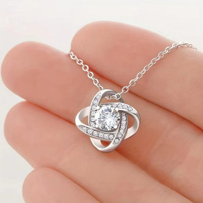 Mother Daughter Love Knot Necklace