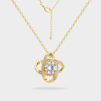 Mother Daughter Love Knot Necklace