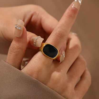 Onyx Signet Rings