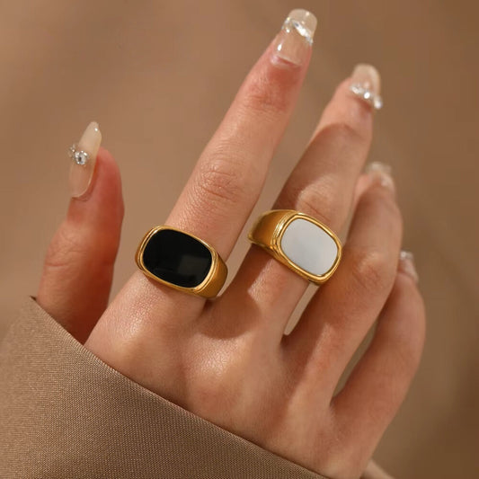 Onyx Signet Rings