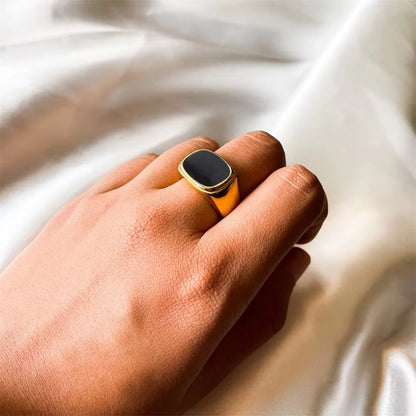 Onyx Signet Rings