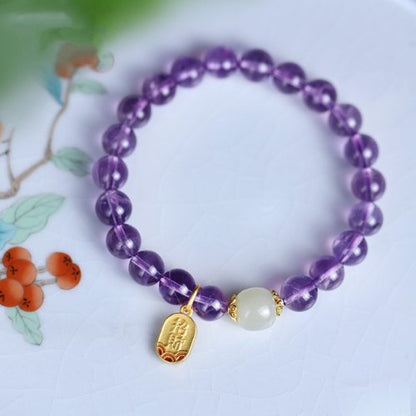 Peace and Prosperity Amethyst Bracelet