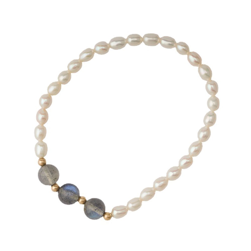 Pearl Moonstone Bracelet