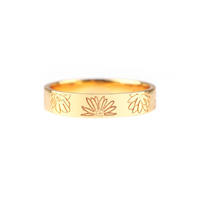 Personalized Stamped Flower Band
