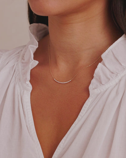 Diamond Taner Bar Necklace