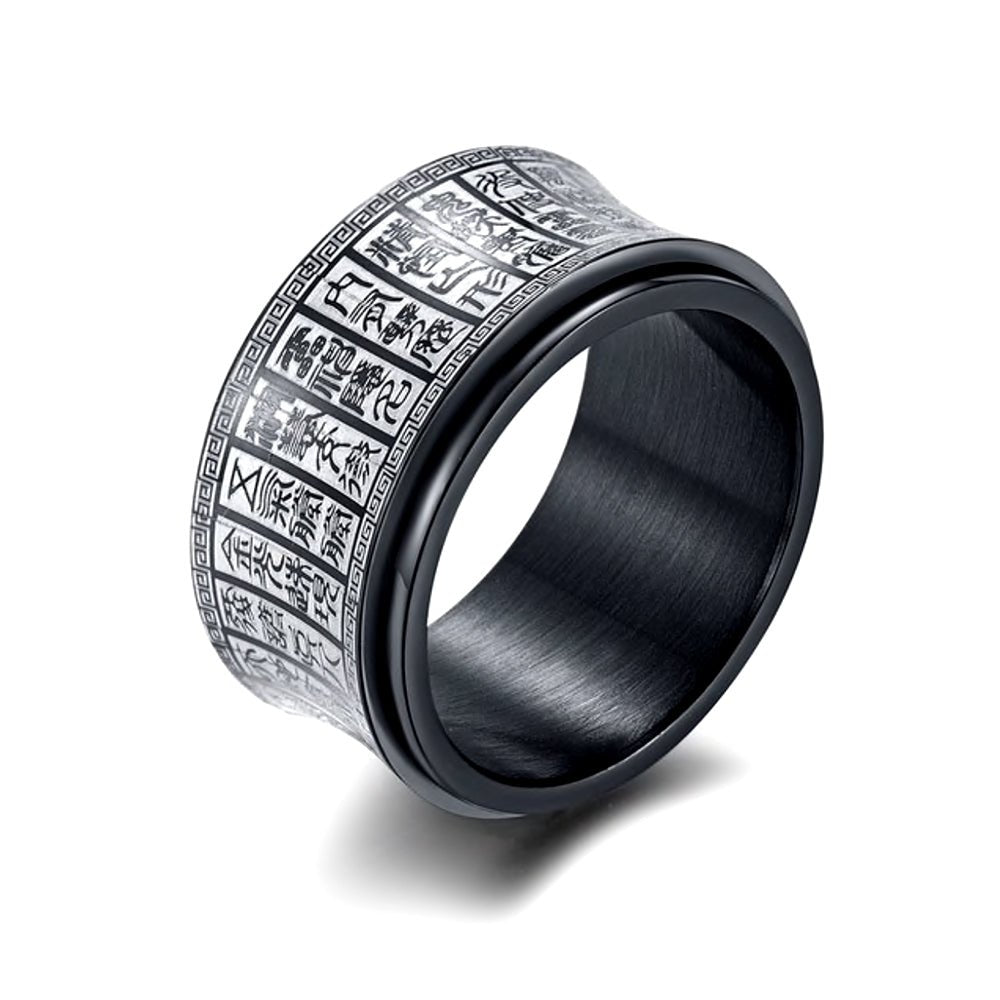 Protection Scriptures Amulet Rotating Spinner Ring