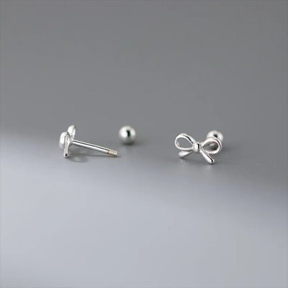 Ribbon Knot Stud Earrings