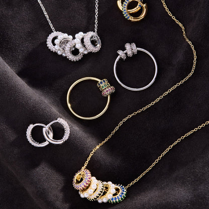 Collar trío de rondelles