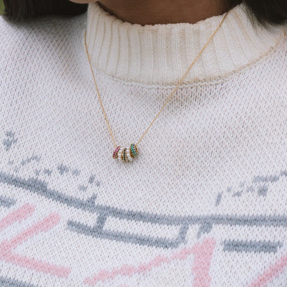 Collar trío de rondelles