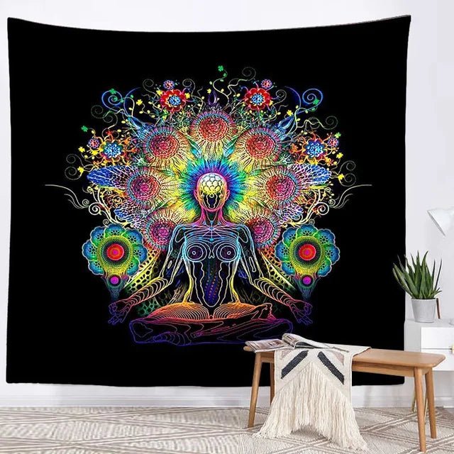Seven Chakra Meditation Tapestry