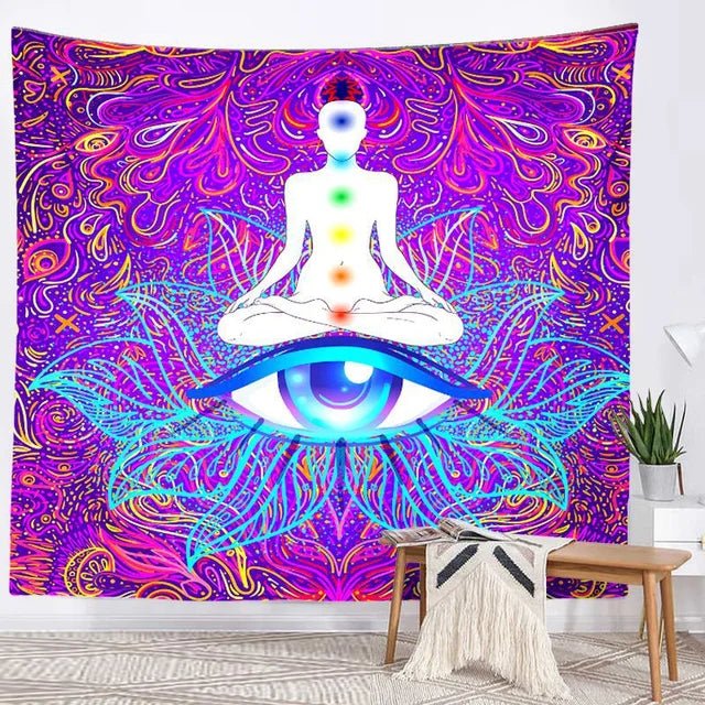 Seven Chakra Meditation Tapestry