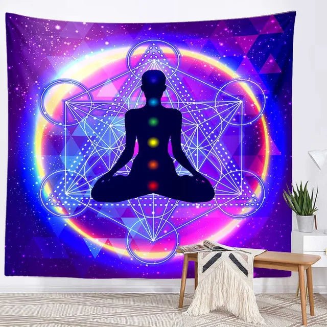 Seven Chakra Meditation Tapestry
