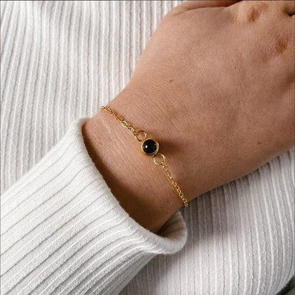 Sisters Matching Photo Projection Dainty Bracelet