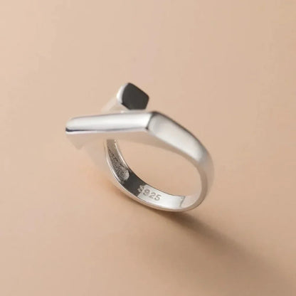 Sleek Square Open Ring