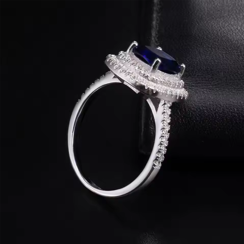 Sapphire Radiance Ring