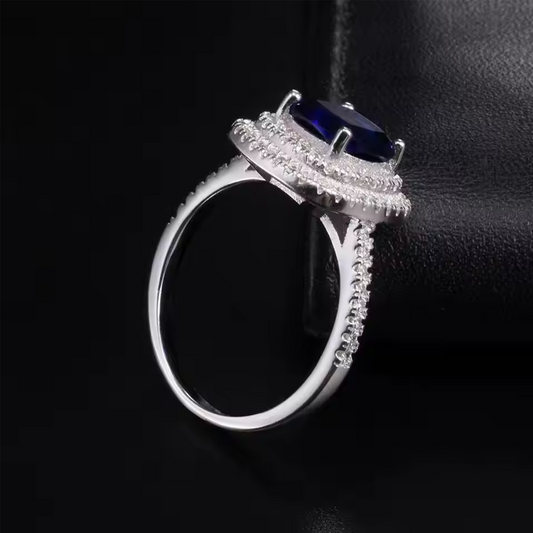 Sapphire Radiance Ring