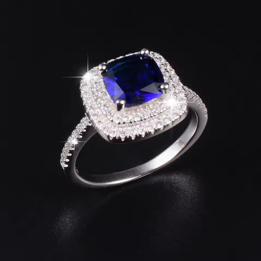 Sapphire Radiance Ring