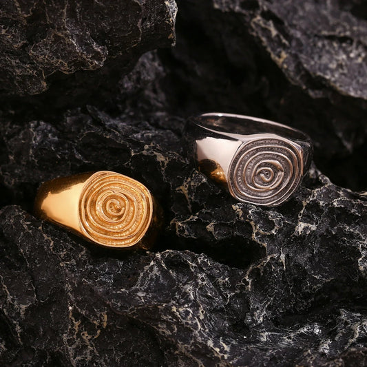 Spiral Signet Ring