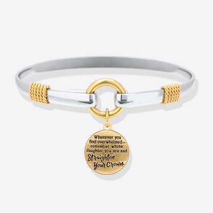 Straighten Your Crown - Two-Tone Charm Bracelet