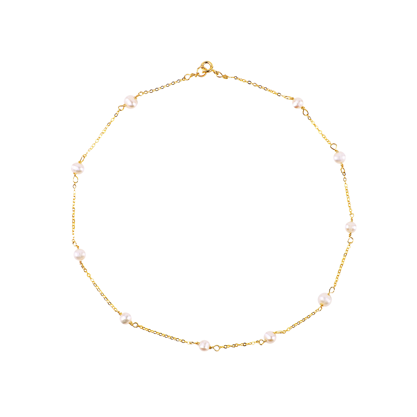 Halsband mit zehn Perlen 