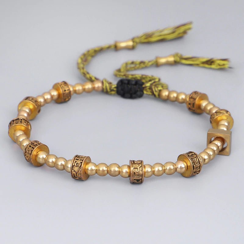 Tibetan Golden Mantra Bracelet