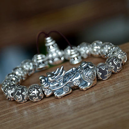 Tibetan Six Words Mantra with Pixiu Bracelet