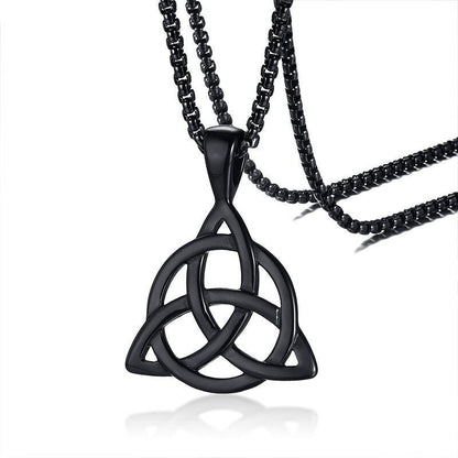 Triquetra Knot Eternity Pendant Necklace