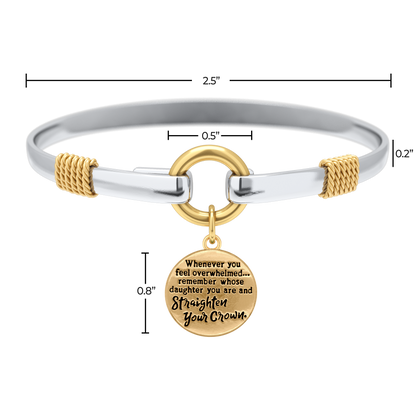 Straighten Your Crown - Two-Tone Charm Bracelet