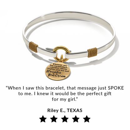 Straighten Your Crown - Two-Tone Charm Bracelet