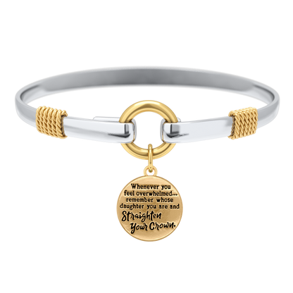 Straighten Your Crown - Two-Tone Charm Bracelet