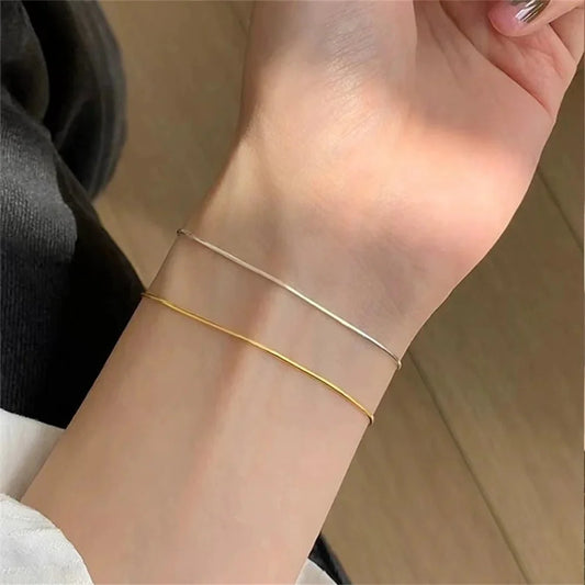 Ultra Dainty Silver & Gold Bracelet