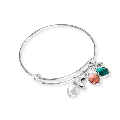 Armband mit Geburtsstein-Familienanhänger