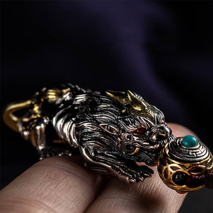 Wealth and Good Luck Pixiu Keychain