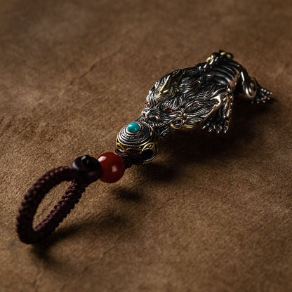 Wealth and Good Luck Pixiu Keychain