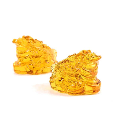 Wealth Citrine Coin Toad Lucky Ornament