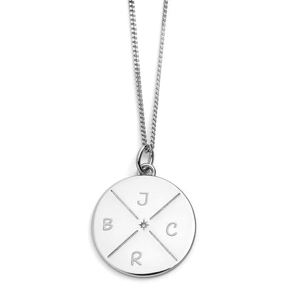 Collar con cuadrante circular grabable