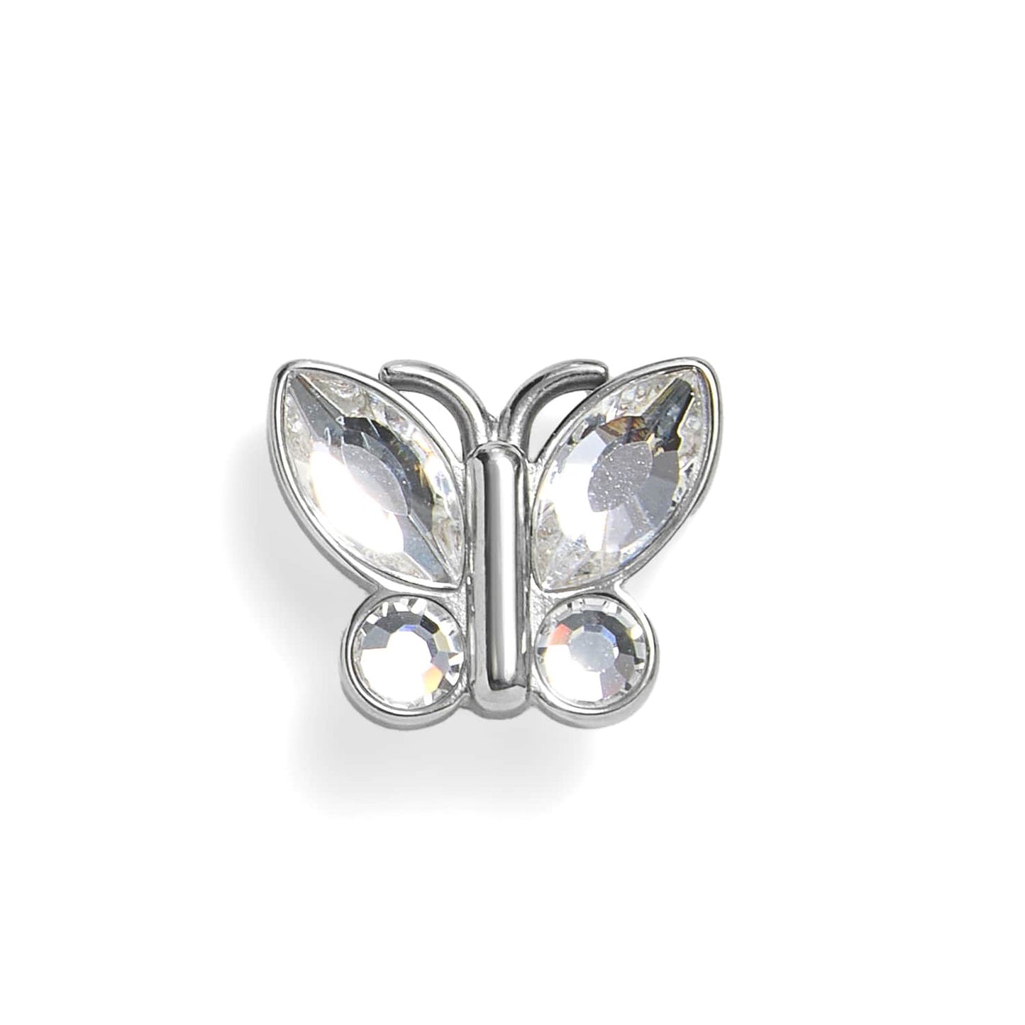 Dije de mariposa de cristal