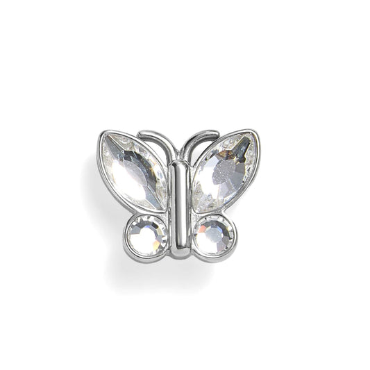Dije de mariposa de cristal
