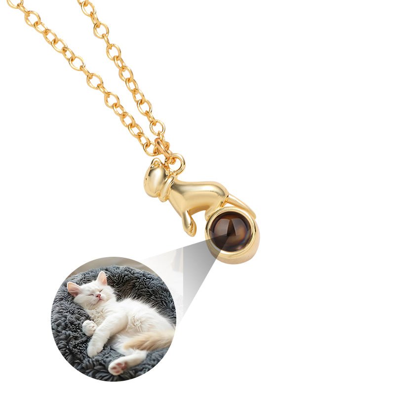 Custom Whiskered Wish Hidden Photo Necklace
