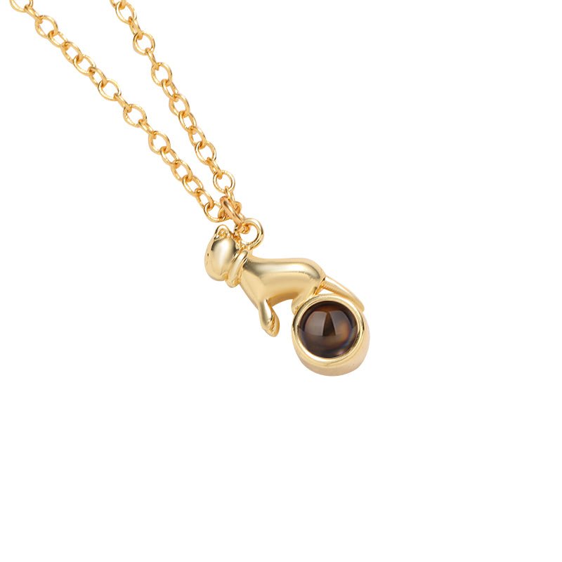 Custom Whiskered Wish Hidden Photo Necklace