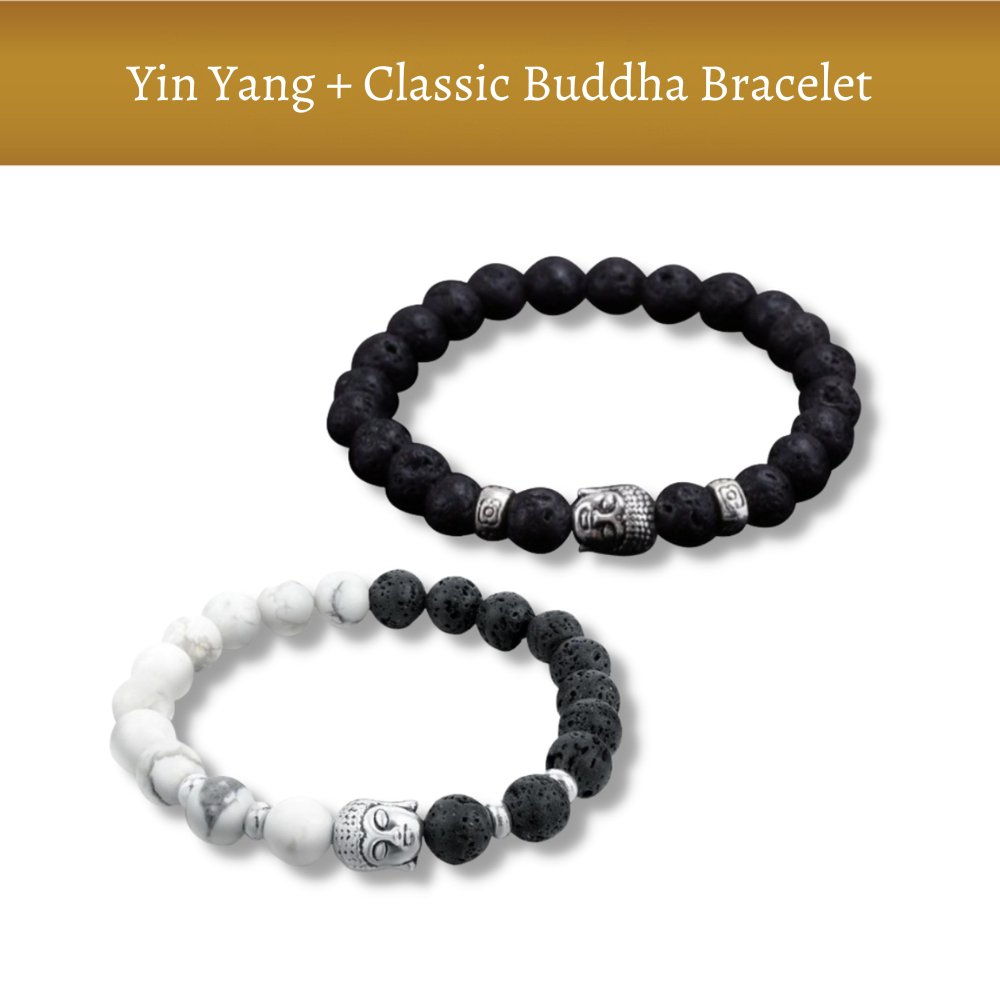Yin Yang + Classic Buddha Bracelet